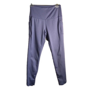 LEGEND‎ Women's Medium Dark Lavender Workout Yoga Leggings Ankle Length Athletic